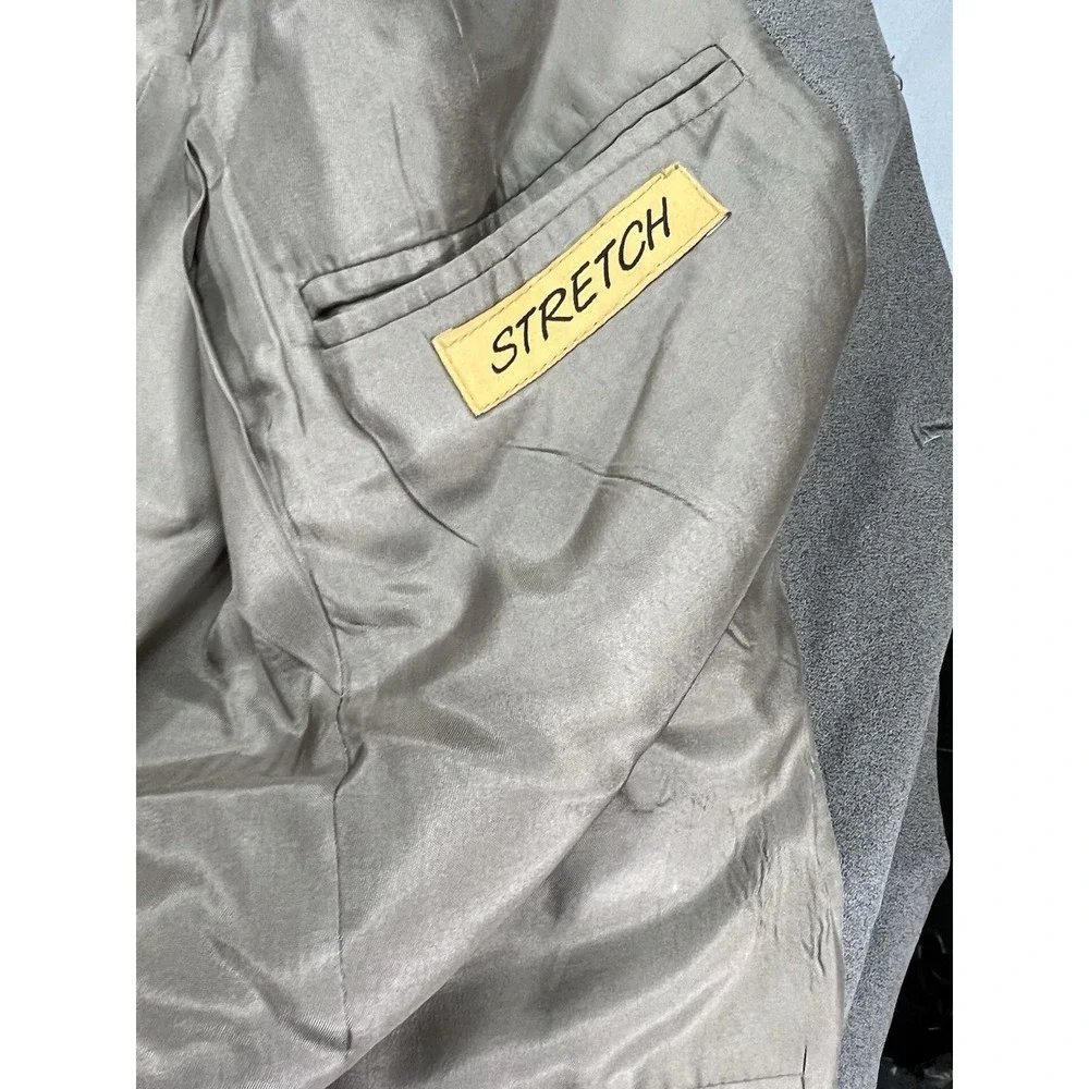 Milano‎ Uomo Stretch Blazer Jacket Size 42S Light Gray